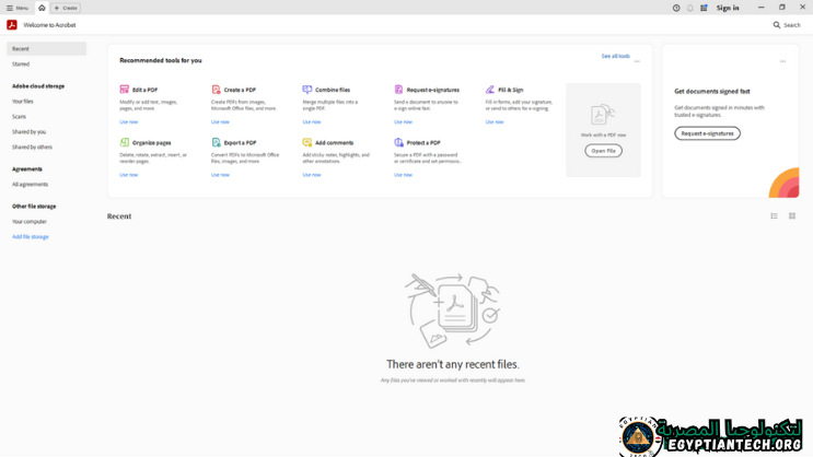برنامج Adobe Acrobat Pro DC